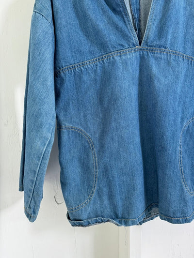Vintage 80's Denim Pull Over - Diamonds & Rust