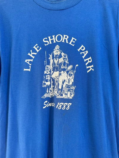 Vintage 80s Lake Shore Park Tee Shirt - Diamonds & Rust