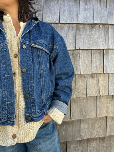 Vintage 80's Lee Denim Jacket - Diamonds & Rust