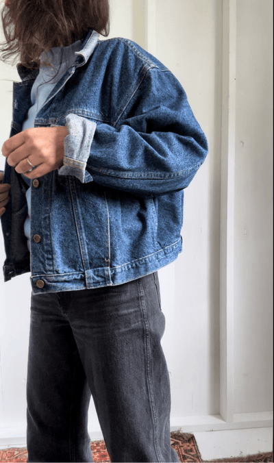 Vintage 80's Lee Denim Jacket - Diamonds & Rust