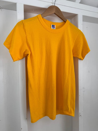 Vintage 80s Russells Athletic Blank Tee - Diamonds & Rust