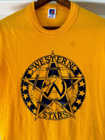 Vintage 80s Western Stars Tee Shirt - Diamonds & Rust