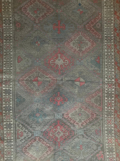 Vintage Baluchi Rug - Diamonds & Rust