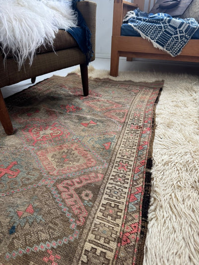 Vintage Baluchi Rug - Diamonds & Rust