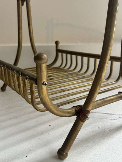 Vintage Brass Carrier - Diamonds & Rust