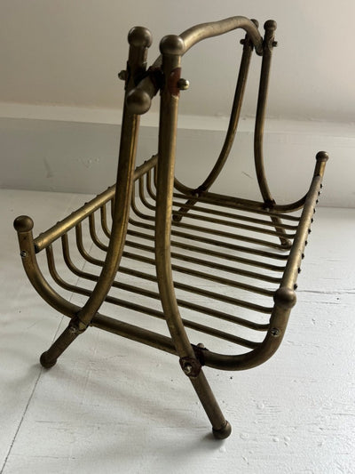 Vintage Brass Carrier - Diamonds & Rust