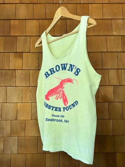 Vintage Brown's Lobster Pound Tank - Diamonds & Rust