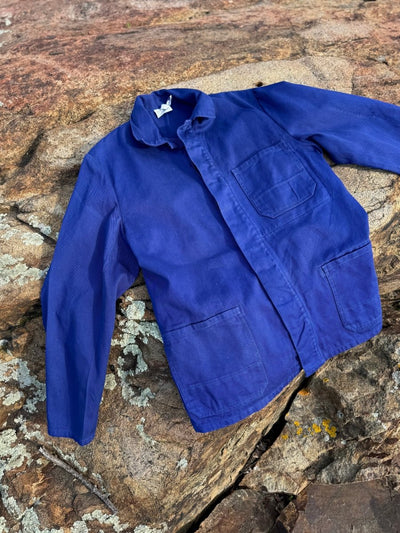 Vintage Chore Coat - Bright Indigo - Diamonds & Rust
