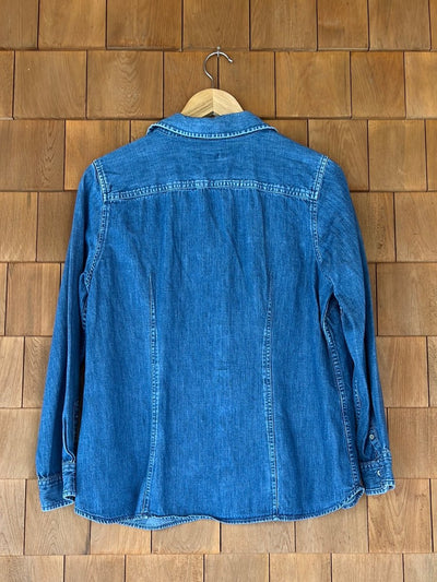 Vintage Cotton Denim Work Shirt - Diamonds & Rust