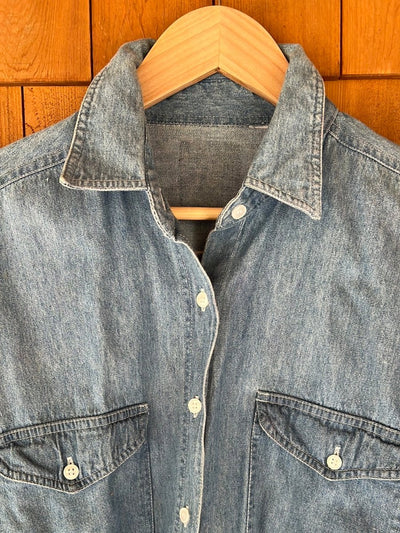 Vintage Cotton Denim Work Shirt - Diamonds & Rust
