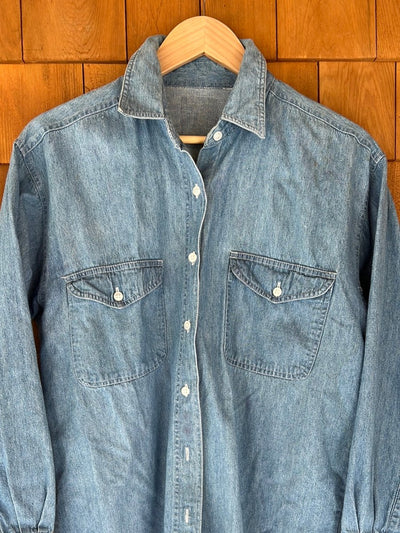 Vintage Cotton Denim Work Shirt - Diamonds & Rust