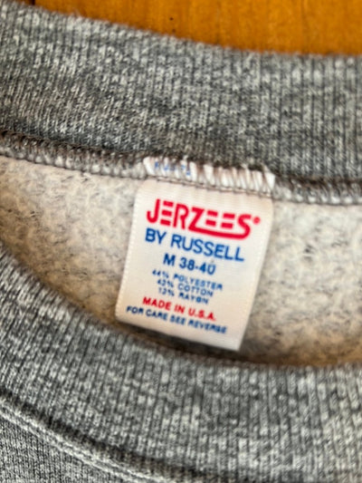 Vintage Dartmouth Heather Grey Raglan - Quilt Patch - Diamonds & Rust