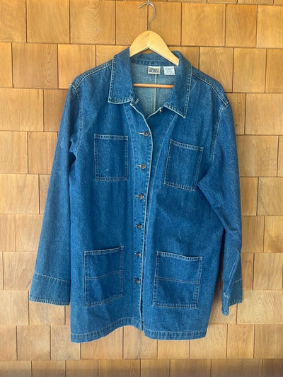 Vintage Denim Chore Coat - Diamonds & Rust