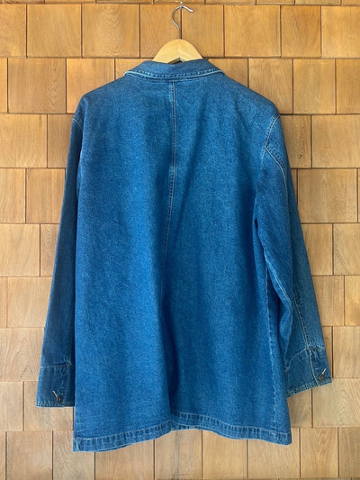 Vintage Denim Chore Coat - Diamonds & Rust