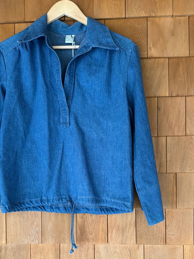 Vintage Denim Pop Over Shirt - Diamonds & Rust