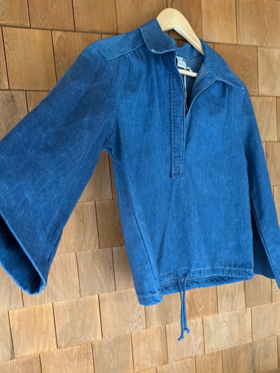 Vintage Denim Pop Over Shirt - Diamonds & Rust