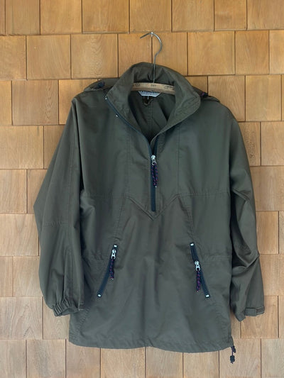 Vintage EMS Army Green Windbreaker - Diamonds & Rust