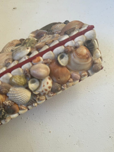 Vintage Encrusted Shell Box Art - 2 - Diamonds & Rust