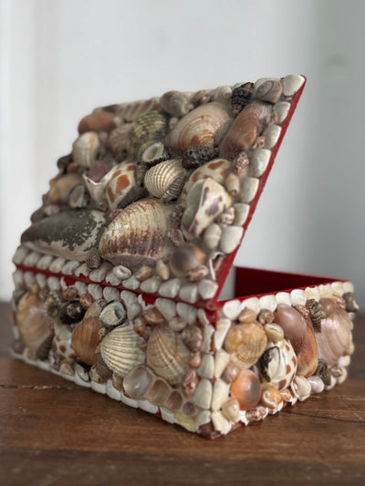 Vintage Encrusted Shell Box Art - 2 - Diamonds & Rust