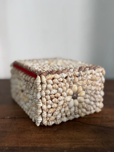 Vintage Encrusted Shell Box Art - 3 - Diamonds & Rust