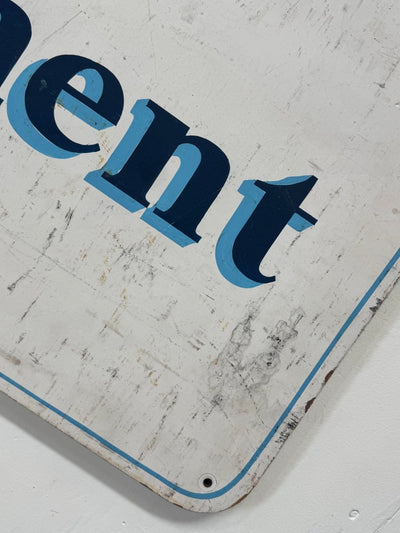 Vintage Handpainted Sign - Diamonds & Rust