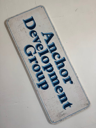 Vintage Handpainted Sign - Diamonds & Rust