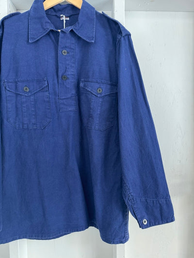 Vintage Indigo Pop Over Shirt - Diamonds & Rust