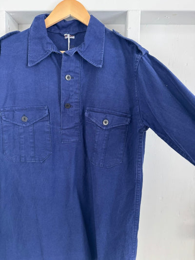 Vintage Indigo Pop Over Shirt - Diamonds & Rust
