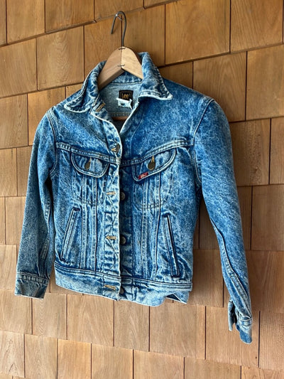 Vintage LEE Denim Jacket - Stonewashed - Diamonds & Rust