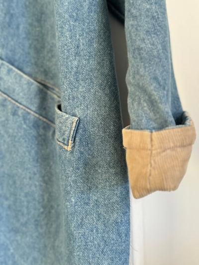 Vintage LEE Denim Trench Coat - Diamonds & Rust