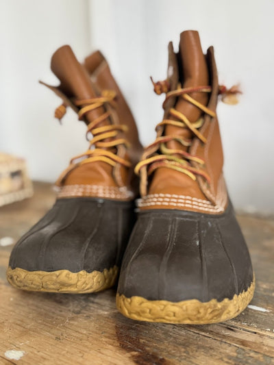 Vintage L.L. Bean Bean Boots - Diamonds & Rust