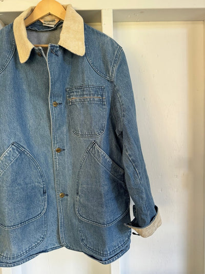 Vintage LL Bean Denim Barn Coat - Diamonds & Rust