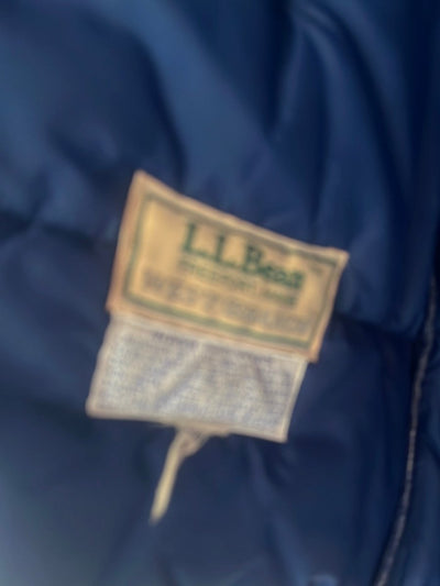 Vintage LL Bean Down Vest - Navy - Diamonds & Rust