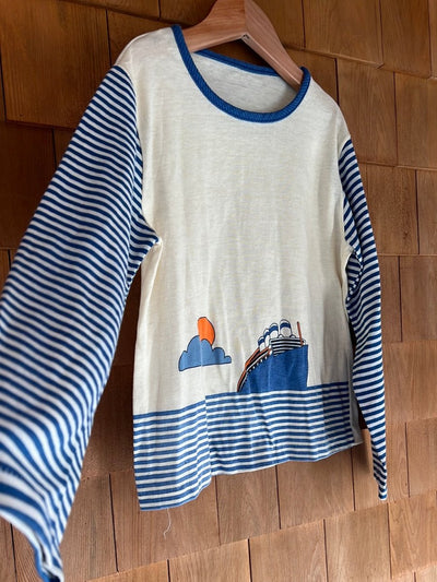 Vintage Mod Striped Long Sleeve - Diamonds & Rust
