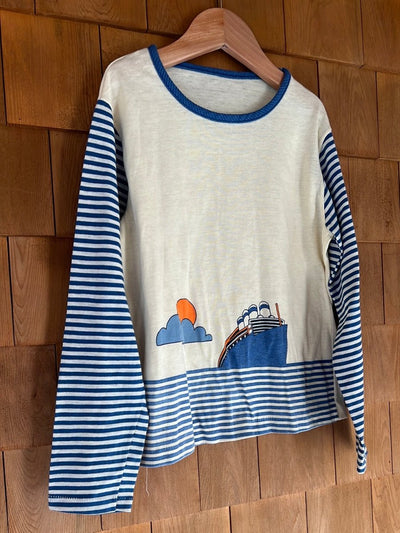Vintage Mod Striped Long Sleeve - Diamonds & Rust