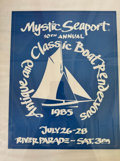 Vintage Mystic Seaport Boat Rendezvous Print - 1985 - Diamonds & Rust