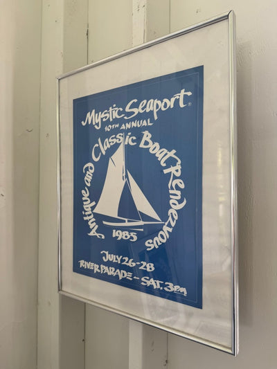 Vintage Mystic Seaport Boat Rendezvous Print - 1985 - Diamonds & Rust