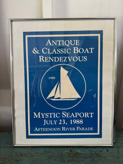 Vintage Mystic Seaport Boat Rendezvous Print - 1988 - Diamonds & Rust