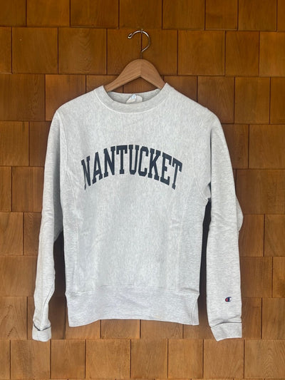 Vintage NANTUCKET Reverse Weave Champion Sweatshirt - Diamonds & Rust
