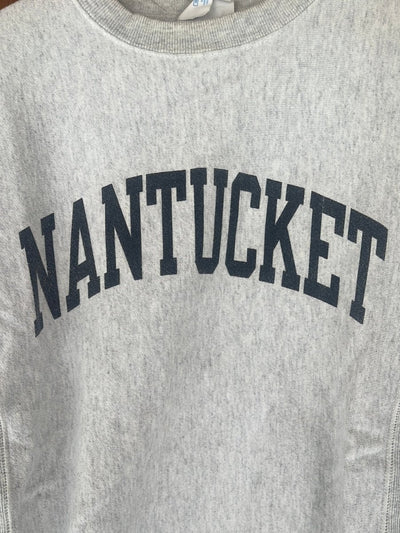 Vintage NANTUCKET Reverse Weave Champion Sweatshirt - Diamonds & Rust