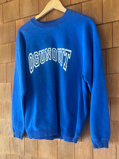 Vintage Ogunquit Crew Neck Sweatshirt - Blue - Diamonds & Rust