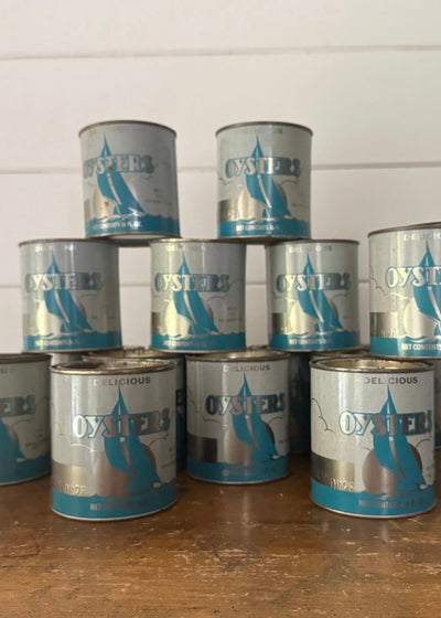 Vintage Oyster Tin 16oz - Diamonds & Rust