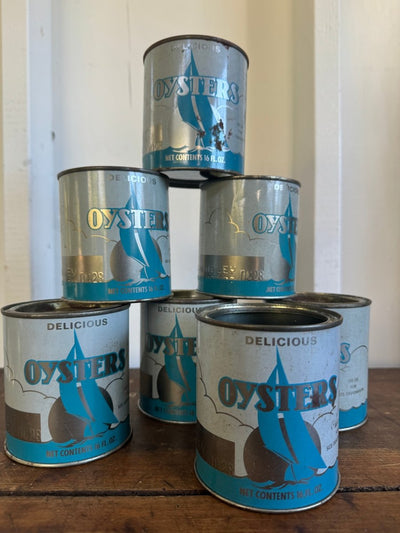 Vintage Oyster Tin 16oz - Diamonds & Rust