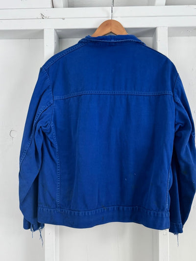 Vintage Painters Chore Coat - Bright Blue - Diamonds & Rust