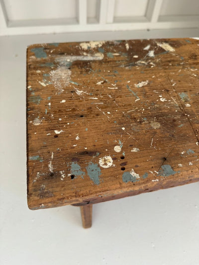 Vintage Painters Step Stool - Diamonds & Rust