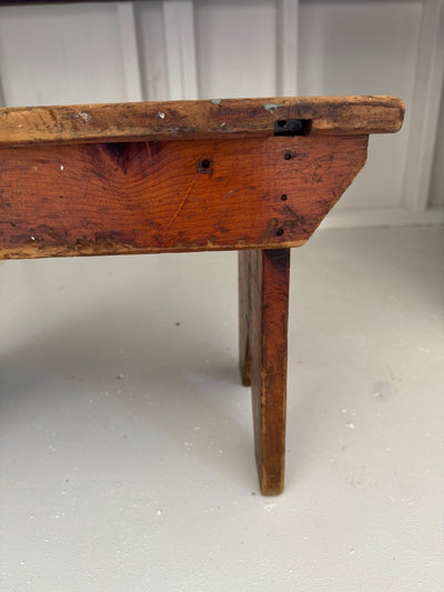 Vintage Painters Step Stool - Diamonds & Rust