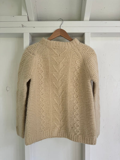 Vintage Pure Wool Fisherman's Sweater - Diamonds & Rust