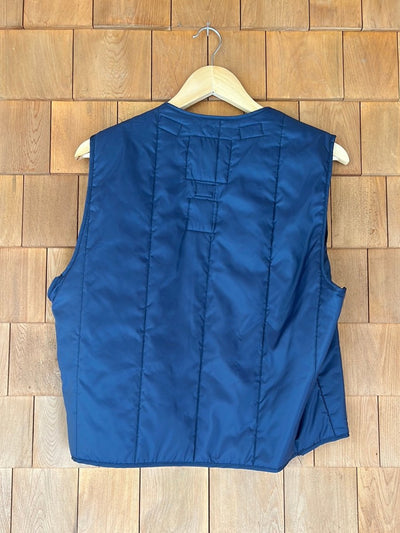 Vintage Quilted Liner - Navy Blue - Diamonds & Rust