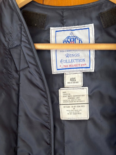 Vintage Quilted Liner - Navy Blue - Diamonds & Rust