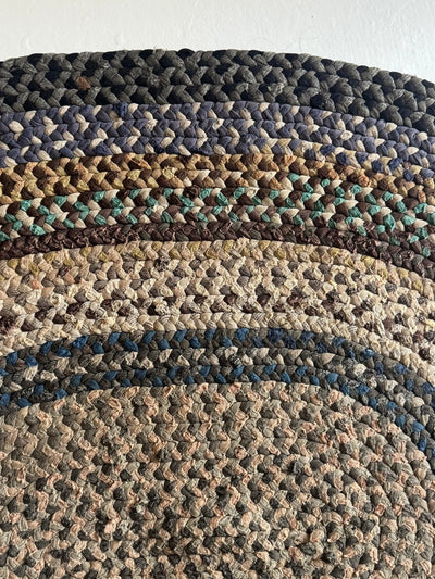 Vintage Rag Rug - Blues - Diamonds & Rust